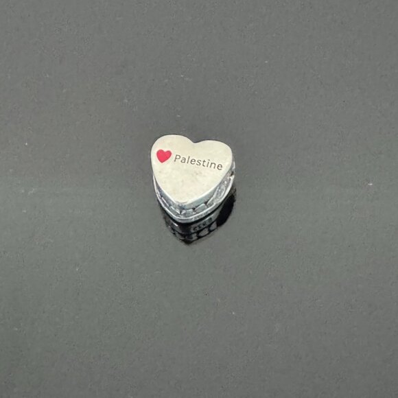 Pandora Palestine Flag  Heart Charm - Picture 5 of 7